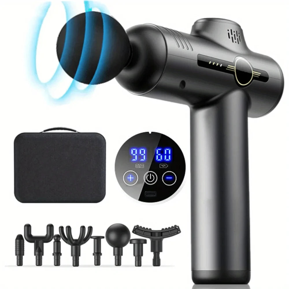 Pistol de Masaj Muscular Profesional – Recuperare & Relaxare Profundă