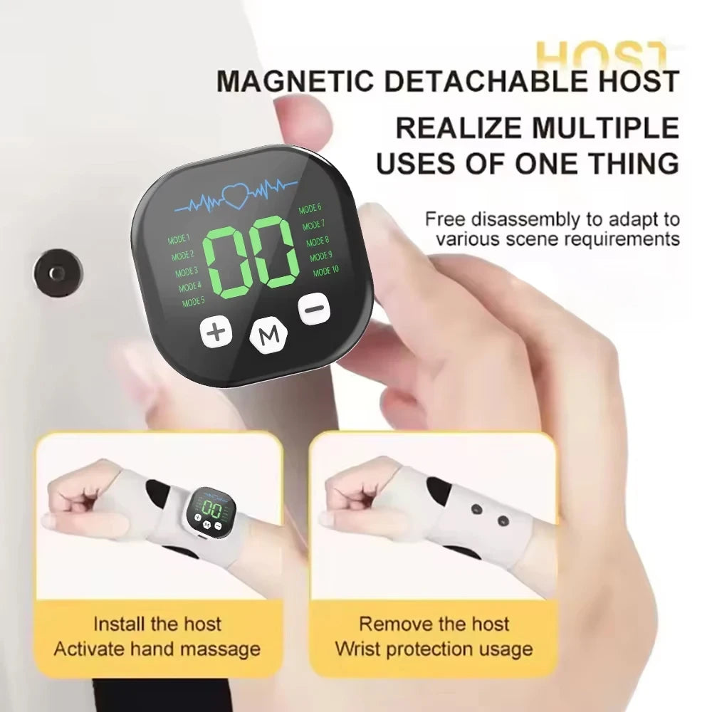 Aparat Masaj Încheietura Mâinii Electric Fără Fir – Reduce Durerea & Oboseala