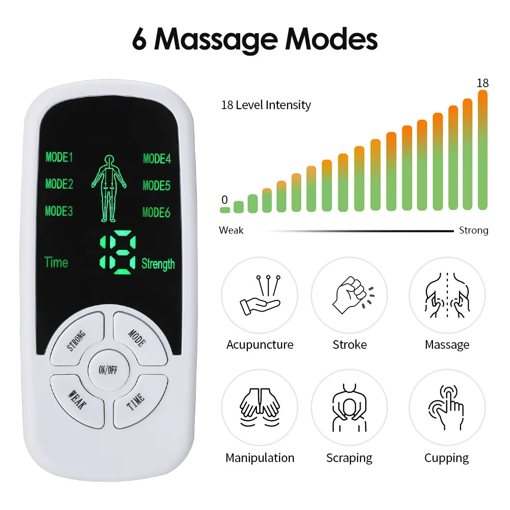 Digital Electric Muscle Stimulator Neck Massager